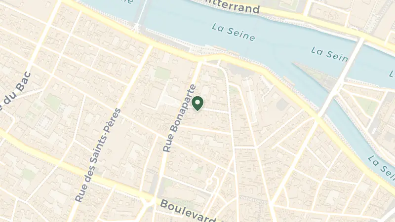 Map of 13 Rue des Beaux Arts, 75006 Paris, France