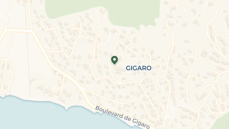 Map of Boulevard Abel Faivre, Colline Saint Michel, Quartier de Gigaro, 83420 La Croix-Valmer, France