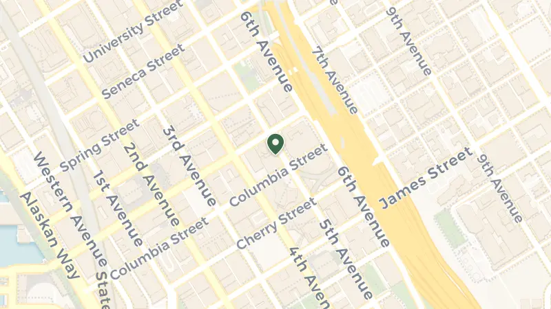 Map of 809 5th Ave, Seattle, WA 98104, USA