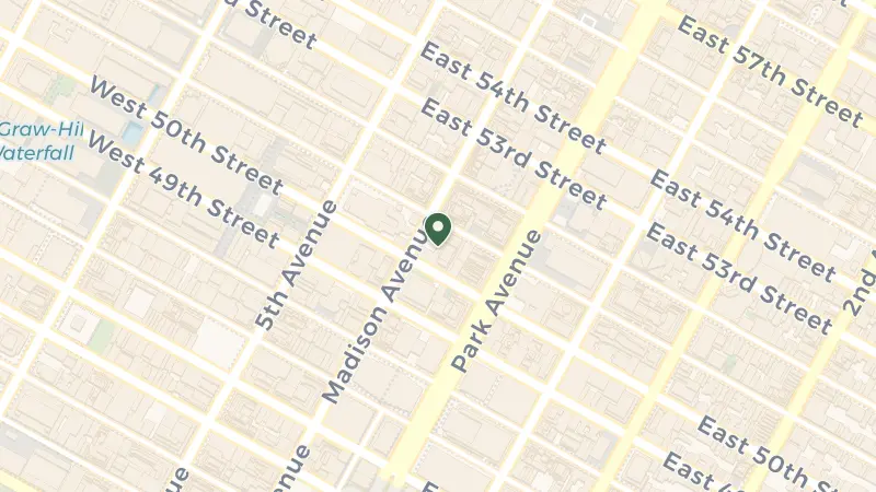 Map of 455 Madison Ave, New York, NY 10022, USA