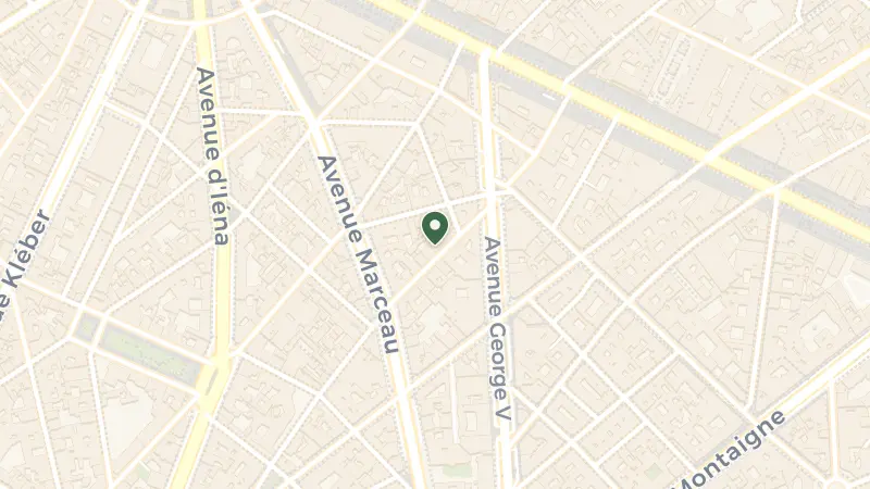 Map of 11 Rue Quentin Bauchart, 75008 Paris, France