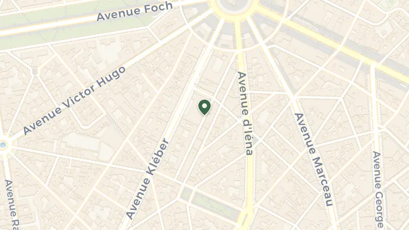 Map of 30 Rue La Pérouse, 75116 Paris, France