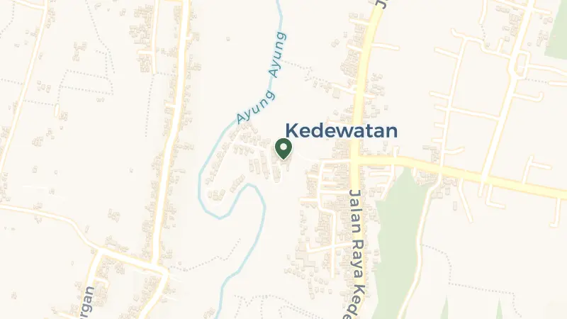 Map of Jl. Raya Kedewatan, Kedewatan, Kecamatan Ubud, Kabupaten Gianyar, Bali 80571, Indonesia
