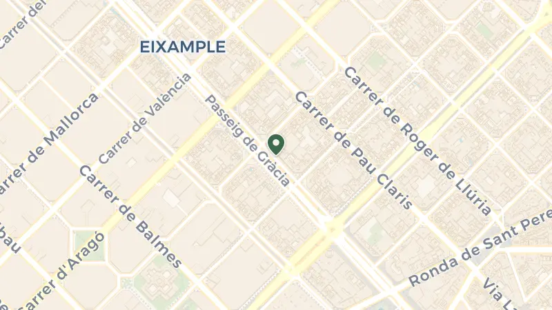 Map of Pg. de Gràcia, 38-40, Eixample, 08007 Barcelona, Spain