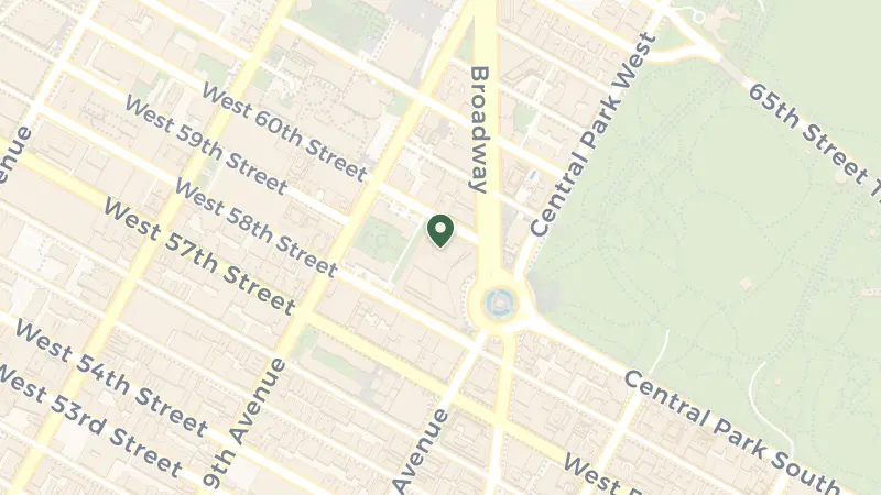 Map of 80 Columbus Cir, New York, NY 10023, USA