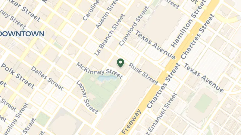 Map of 1777 Walker St, Houston, TX 77010, USA