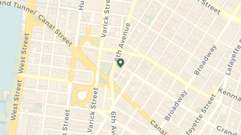 Map of 27 Grand St, New York, NY 10013, USA