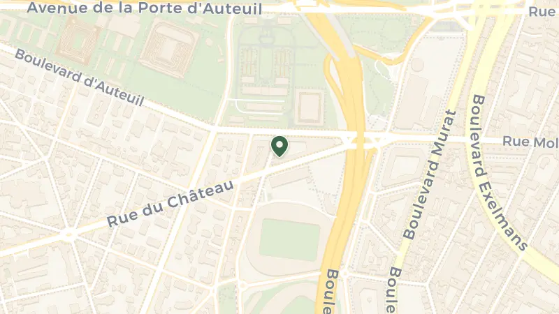 Map of 16 Av. de la Prte Molitor, 75016 Paris, France