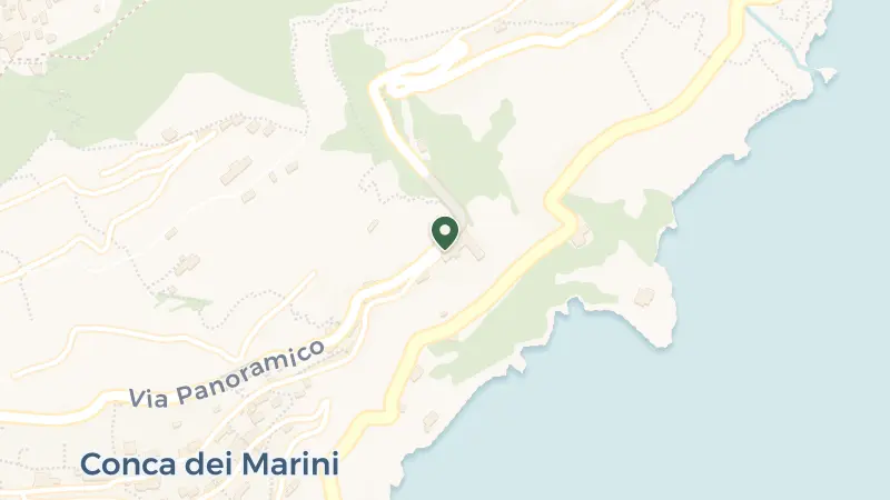 Map of Via Roma, 2, 84010 Conca dei Marini SA, Italy