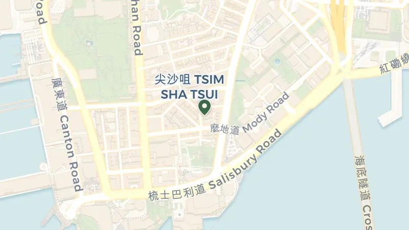 Map of 8A Hart Ave, Tsim Sha Tsui, Hong Kong