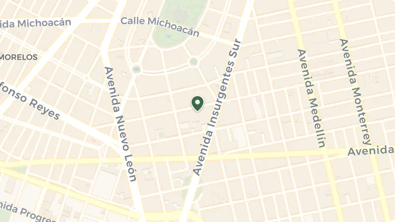 Map of Aguascalientes 156, Colonia Condesa, Cuauhtémoc, 06100 Ciudad de México, CDMX, Mexico