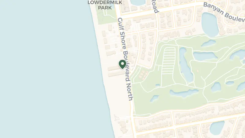 Map of 801 Gulf Shore Blvd N, Naples, FL 34102, USA