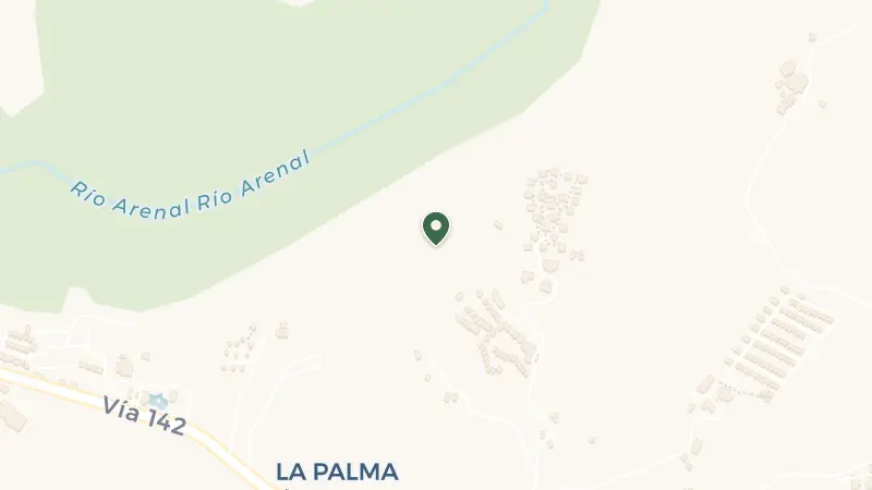 Map of Arenal Volcano National Park, de, 702 Road, Provincia de Alajuela, La Fortuna, 21007, Costa Rica
