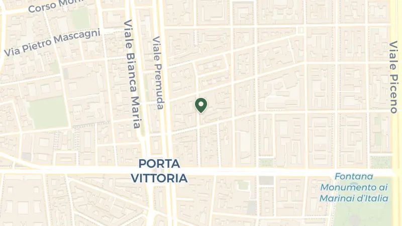 Map of Via Benvenuto Cellini, 14, 20129 Milano MI, Italy
