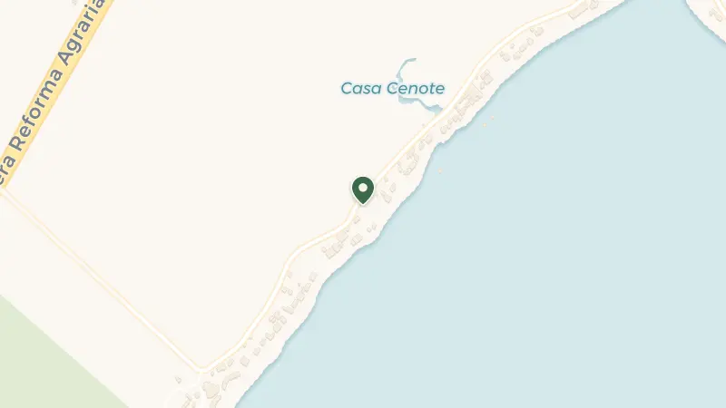 Map of Fracc. Tankah III, Bahia Tankah, Manzana 3 Lote 21, 77760 Tulum, Quintana Roo, Q.R., Mexico