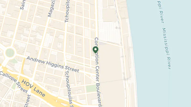Map of 859 Convention Center Blvd, New Orleans, LA 70130, USA