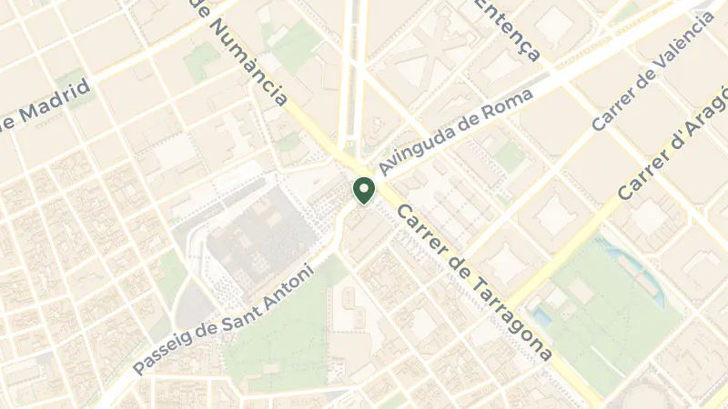 Map of Avinguda de Roma, 2, 4, Sants-Montjuïc, 08014 Barcelona, Spain