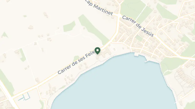 Map of Carrer de Ses Feixes, 52, 07800 Eivissa, Illes Balears, Spain