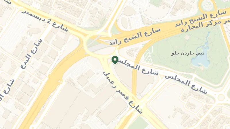 Map of Street - Zaa'beel First - Za'abeel - Dubai - United Arab Emirates