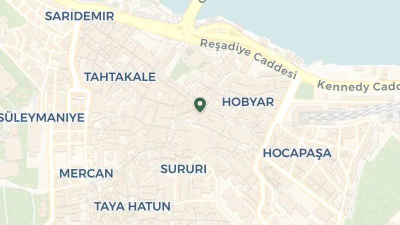 Map of Hobyar, Fındıkçı Remzi Sk. No: 7, 34112 Sirkeci/İstanbul, Türkiye