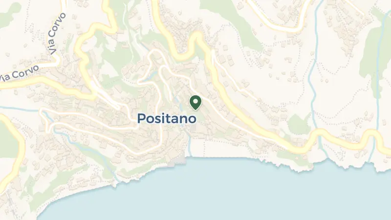Map of Via dei Mulini, 23, 84017 Positano SA, Italy