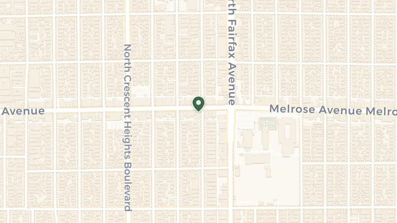 Map of 7950 Melrose Ave, Los Angeles, CA 90046, USA