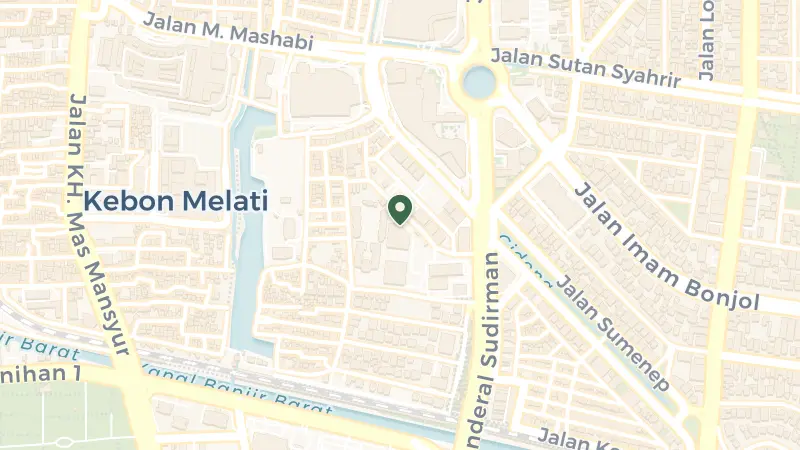 Map of Thamrin Nine, Luminary Tower Jalan MH Thamrin No 10, Jakarta Pusat, RT.1/RW.20, Kb. Melati, Kecamatan Tanah Abang, Jakarta, Daerah Khusus Ibukota Jakarta 10230, Indonesia