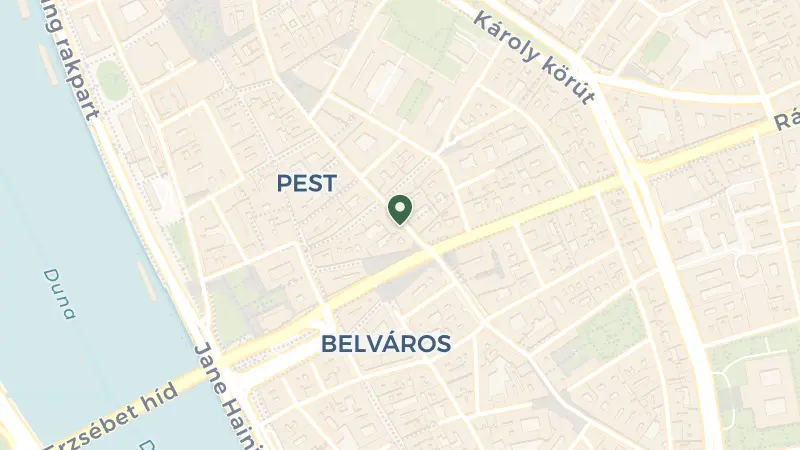 Map of Budapest, Petőfi Sándor u. 2-4, 1052 Hungary