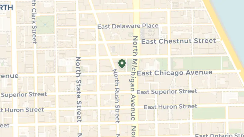 Map of 800 N Michigan Ave, Chicago, IL 60611, USA