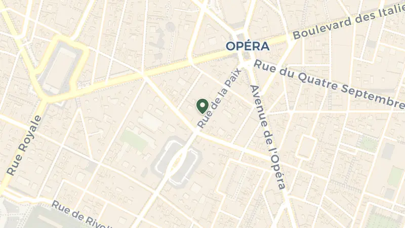 Map of 5 Rue de la Paix, 75002 Paris, France