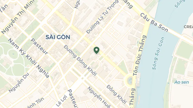Map of 2 Công trường Lam Sơn, Bến Nghé, Sài Gòn, Hồ Chí Minh 700000, Vietnam