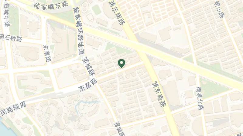 Map of 100 Shi Ji Da Dao, Lujiazui, Pu Dong Xin Qu, Shang Hai Shi, China, 200120