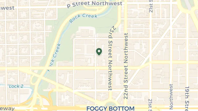 Map of 1201 24th St NW, Washington, DC 20037, USA