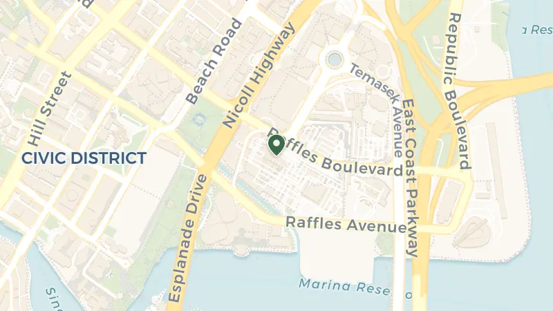 Map of 6 Raffles Blvd, Singapore 039594