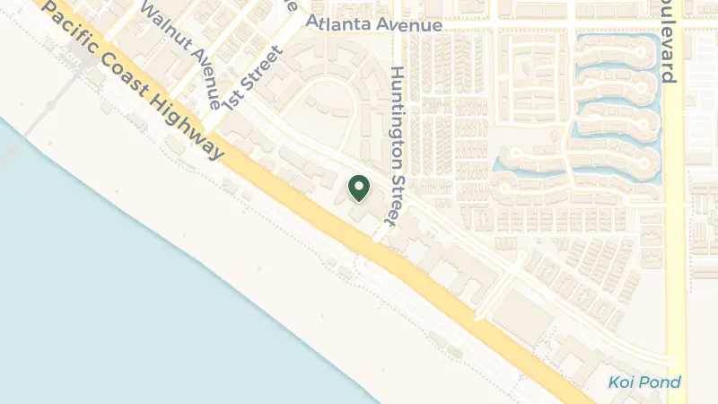 Map of 21080 CA-1, Huntington Beach, CA 92648, USA