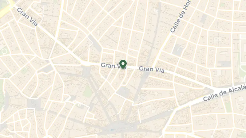 Map of Gran Vía, 29, Centro, 28013 Madrid, Spain