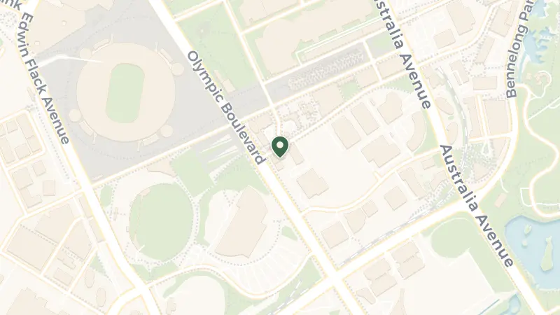 Map of Olympic Blvd, Sydney Olympic Park NSW 2127, Australia