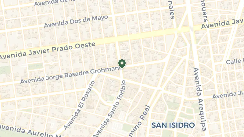 Map of Av. Jorge Basadre Grohmann 595, San Isidro 15073, Peru