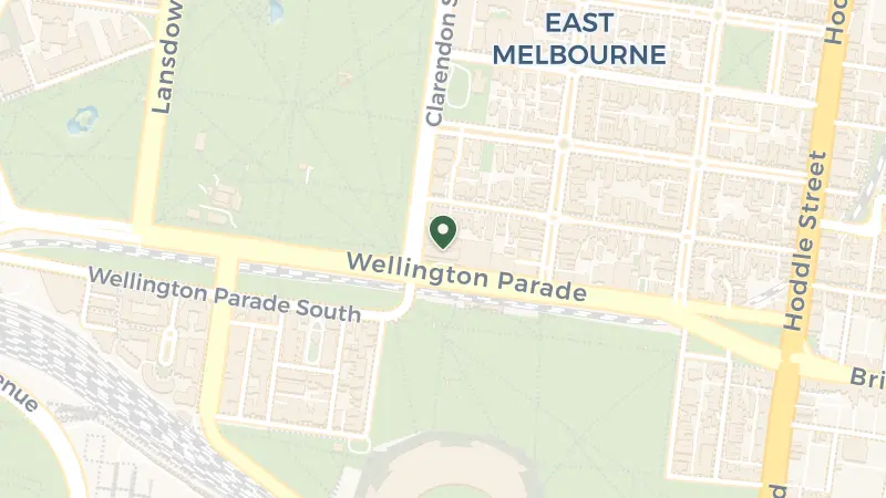 Map of 192 Wellington Parade, East Melbourne VIC 3002, Australia
