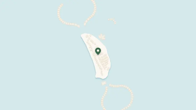 Map of Huruelhi Island, 20026, Maldives