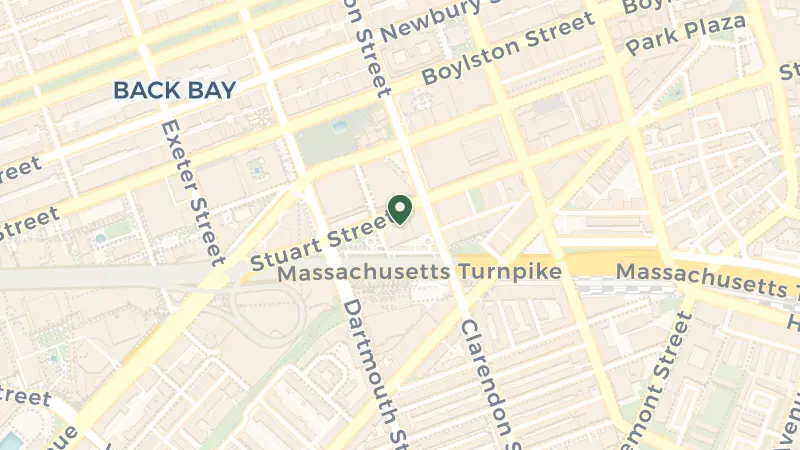 Map of 40 Trinity Pl, Boston, MA 02116, USA