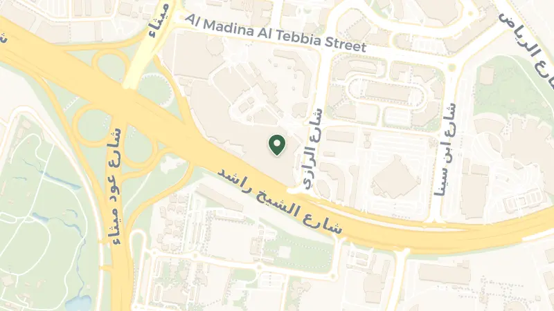 Map of Wafi - شارع الشيخ راشد - أم هرير الثانية - دبي - United Arab Emirates