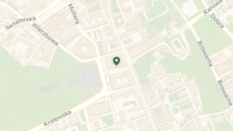 Map of Krakowskie Przedmieście 13, 00-071 Warszawa, Poland