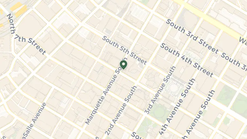Map of 527 S Marquette Ave, Minneapolis, MN 55402, USA