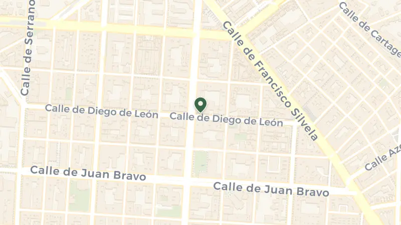 Map of Calle de Diego de León, 43, Salamanca, 28006 Madrid, Spain