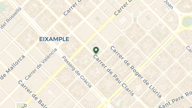 Map of Carrer de Pau Claris, 122, Eixample, 08009 Barcelona, Spain