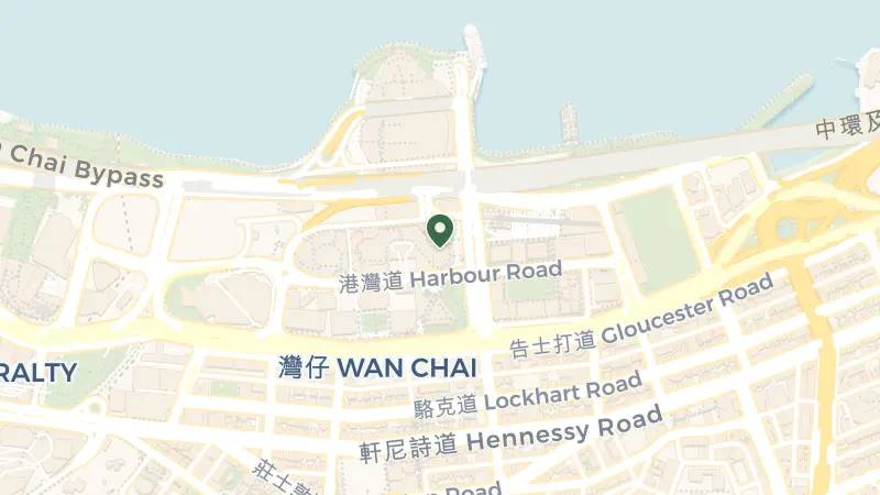 Map of 1 Harbour Rd, Wan Chai, Hong Kong