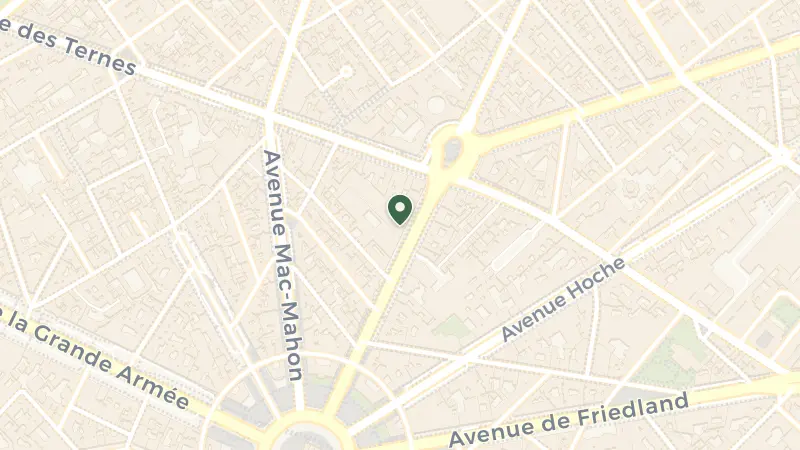 Map of 39 Av. de Wagram, 75017 Paris, France