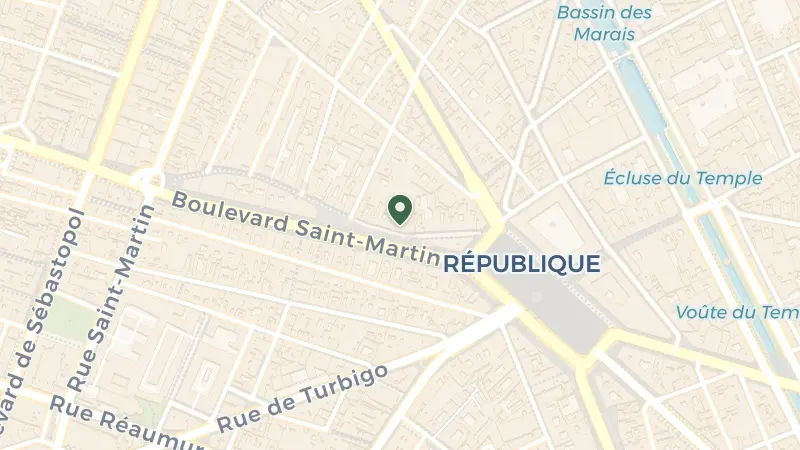 Map of 40 Rue René Boulanger, 75010 Paris, France