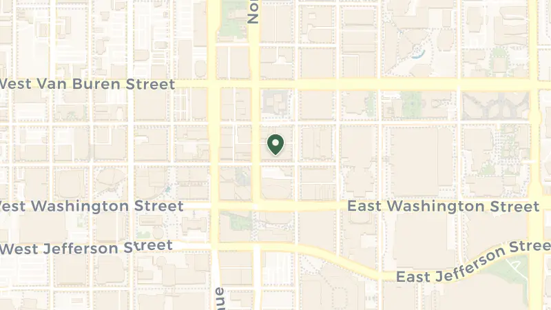 Map of 100 N 1st St, Phoenix, AZ 85004, USA
